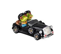 formano Couple de grenouilles dans un cabriolet vintage | Figurine décorative peinte à la main | Décoration pour salon | Maison grenouille