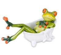 Formano Décoration Grenouille dans la Baignoire, Vert Clair, 14cm