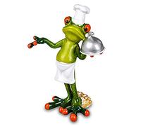 formano Figurine amusante en forme de grenouille cuisinier Poly 17 cm
