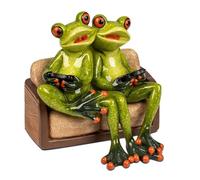 formano Figurine de jeu en polyrésine peinte à la main - 12 x 11 cm - Décoration humoristique pour salon, étagère ou coin de jeu - Série Froschhausen