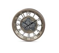 formano Grande horloge murale moderne avec engrenages mobiles 46 cm en métal