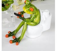 Formano grenouille assis sur la toilette 717979 ordinateur portable vert