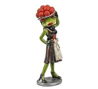 formano Grenouille fille de la Forêt Noire - Figurine décorative dans le dirndl avec chapeau - Figurine amusante de grenouille - Peinte à la main - Décoration Forêt Noire - Idée cadeau pour les