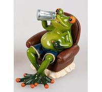 Formano Grenouille homme dans un fauteuil avec chope à bière d'environ 12 cm