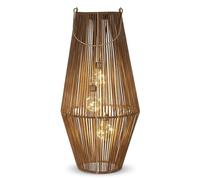 Formano Lanterne solaire d'extérieur - Grande lanterne solaire aspect rotin - 55 cm