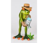 Formano - Statuette de jardin en forme de grenouille avec arrosoir - Peinte à la main