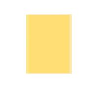 Format A4, jaune, couverture transparente mate en PP, idéale pour présenter et protéger peintures, photos et maquettes d'art, couleur transparente