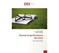 Format et performance des tests Une méta-analyse - Sahar Lotfi Sin - Universitaires Europeennes - broché - Livre