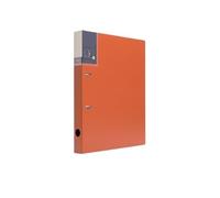 Format lettre Classeur à feuilles mobiles perforé A4, classeur deux trous en PP, d'archives, livret d'organisation d'informations organisé(Orange)