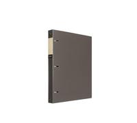 Format lettre Classeur à feuilles mobiles perforé A4 en PP, classeur épais trois trous, d'archives, livret d'organisation d'informations organisé(Grigio)