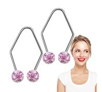 Formateur de Fossettes - 2 Pièces Appareil de Création Naturelle de Creux sur le Visage | Exerciceur Facial en Acier Inoxydable, Utilisation Facile, Outil Beauté Non Invasif pour Femmes et Hommes