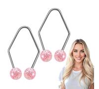 Formateur de Fossettes - 2 Pièces Appareil de Création Naturelle de Creux sur le Visage | Exerciceur Facial en Acier Inoxydable, Utilisation Facile, Outil Beauté Non Invasif pour Femmes et Hommes