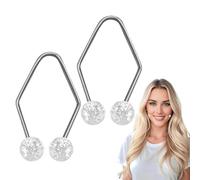 Formateur de Fossettes - 2 Pièces Appareil de Création Naturelle de Creux sur le Visage | Exerciceur Facial en Acier Inoxydable, Utilisation Facile, Outil Beauté Non Invasif pour Femmes et Hommes