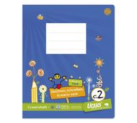 Formati 060541042 Cahier de création Quart C.2 - 20 feuilles 100g/qm dessin + 10mm ligné