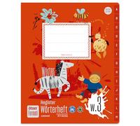 Formati cahier de mots à indexation W.3 Quart 40 feuilles lignées 6/6/6 mm avec trait central en papier 100% recyclé
