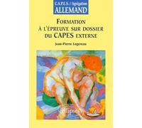 Formation A L'Epreuve Sur Dossier Du Capes Externe D'Allemand