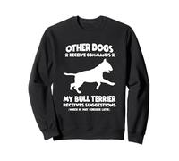 Formation de Chien drôle Propriétaire de Chien Bull Terrier Sweatshirt