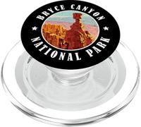 Formation de Rocher emblématique dans Le Voyage Vintage de Bryce Canyon Utah PopSockets PopGrip pour MagSafe