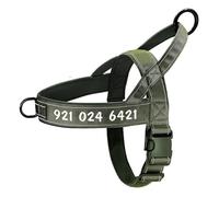 Formation pour Animaux De Compagnie Camping Camping Faire De Chasse Personnalisé Sorness De Harnais Tactique De Chien Militaire Réfléchissant Extérieur pour Chiens Moyens À Grands Chiens,Vert,XL