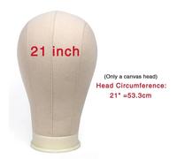 Formation Tête De Mannequin Bloc De Toile Affichage De Tête Style Mannequin Tête De Perruque Support Gratuit Obtenez Un Porte-Aiguille En T - Type 21inches Head