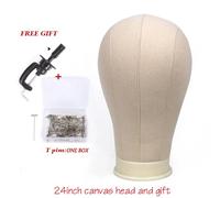 Formation Tête De Mannequin Bloc De Toile Affichage De Tête Style Mannequin Tête De Perruque Support Gratuit Obtenez Un Porte-Aiguille En T - Type 24inch Set Lao