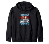 Formations obligatoires « I Bandage Heroes and Survive » (infirmière VA) Sweat à Capuche