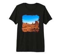Formations rocheuses du désert Paysage panoramique de Monument Valley T-Shirt Haut de Gamme