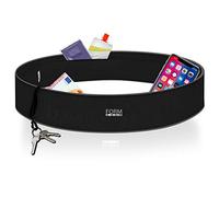 Formbelt® Sac Banane-Ceinture Running pour Ranger Le Smartphone, Les clefs et la Gourde - Sport, Course à Pied, Yoga, Fitness, Velo (Noir, M)