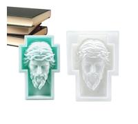 Forme À Bougie Jésus Anti-Adhésif Fait Main Pour Créer Des Décorations | Moule Silicone Résine Fête Maison Pièce Bureau Bureaux École Dortoir Appartement Loisirs