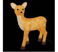Forme acrylique biche lumineuse solaire 50 LED H.48cm blanc froid - Feeric lights & christmas