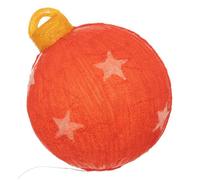 Forme acrylique boule de Noël lumineuse solaire 60 LED H.38cm - Feeric lights & christmas