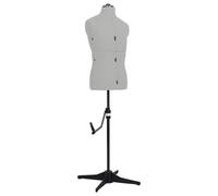 Forme Ajustable pour Mannequin Homme pour Étudiants en Design de Mode Couturiers Taille 37-45 Gris