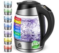 Forme Bouilloire Électrique en Verre 18 L Thermostat Réglable Sélection de la...