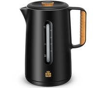 ForMe Bouilloire Electrique Inox 1,7L, avec Couvercle Amovible, Indicateur de Niveau d'eau, Double Paroi, Intérieur en Acier Inoxydable, Protection Contre la Marche à Vide, Arrêt Automatique, Sans BPA