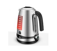 ForMe Bouilloire Electrique Inox 1,7L Contrôle de Température Réglable 40-100°C I LED Affichage de la Température I Fonction de Maintien au Chaud I Protection Anti-ébullition I Théière Sans BPA