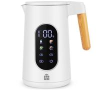 ForMe Bouilloire Electrique Inox 1,7L Contrôle de Température Réglable 40-100°C I LED Affichage de la Température I Fonction de Maintien au Chaud I Protection Anti-ébullition I Théière Sans BPA