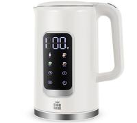 ForMe Bouilloire Electrique Inox 1,7L Contrôle de Température Réglable 40-100°C I LED Affichage de la Température I Fonction de Maintien au Chaud I Protection Anti-ébullition I Théière Sans BPA