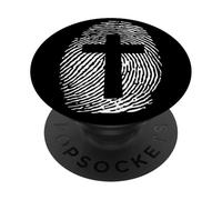 Formé dans Son Image de Jésus Croix Pouce Art PopSockets PopGrip Adhésif