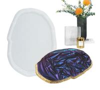 Forme d'arrosage en forme de silicone pour résine, de fruits | Présentation de bijoux fai-de -te, coquille de savon avec bord, tampon en résine époxy pour le stockage des anneaux et des coll