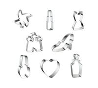 Forme De Biscuits En Forme De Robe | Forme De Biscuits Au Sucre - 16 Pièces En Acier Inoxydable Pour Pâte De Sucre Frolla Mariage Baptême Anniversaire