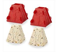 Forme de cottage de Pâques - Lot de 2 - Moule pour gâteau traditionnel russe Kulich Tvorog - Moule Pashka