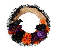 Forme de Couronne de Paille Artisanale - Guirlande de Paille Rustique Naturelle | Base de décoration DIY écologique de 14 Pouces pour Les Vacances à la Maison | Matériau Fait à la Main