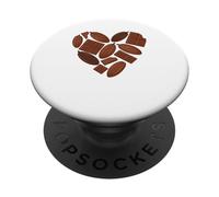 Forme De Cœur Chocolat Fèves De Cacao PopSockets PopGrip Adhésif