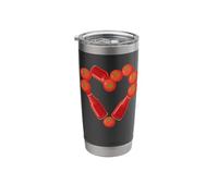 Forme De Cœur Tomates Tomate Ketchup Gobelet isotherme en acier inoxydable double paroi