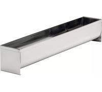 Forme de gouttière fond demi-rond, 18/10 NC, hauteur : 50 mm, longueur : 300 mm