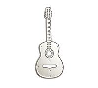 Forme de guitare découpée Scrapbooking matrices de découpe modèles pour Scrapbooking Journal emballage album photo embellissement métal découpé pour