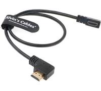 Forme de L Câble HDMI Angle Gauche à Angle Droit Haute Vitesse Câble HDMI pour Atomos Shinobi Ninja V Moniteur Portkeys BM5 Moniteur 50cm19,7 pouces