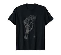Forme de Main Squelette d'amour montrant Une Toile d'araignée Style rafraîchissant T-Shirt