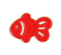 Forme de poisson Aiguille en forme de poisson Plaqué or Argent Alliage Léger Accessoire Accessoire Vêtements Cadeau pour Femmes Ami Broche Poisson