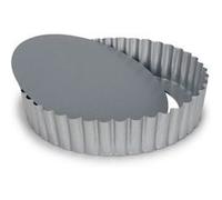Patisse moule a quiche haut a fond amovible 20cm Silver-top P03557